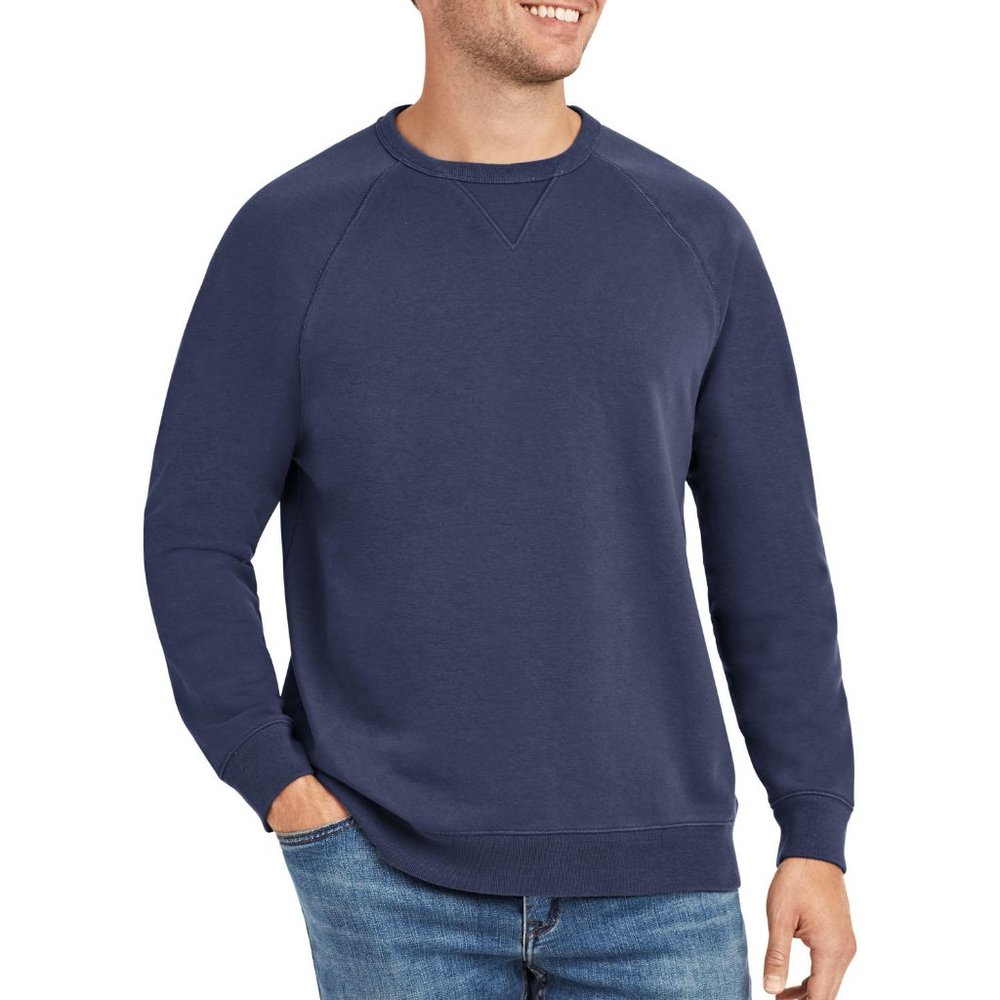 Member's Mark Men's French Terry Crewneck Sweatshirt Blue
